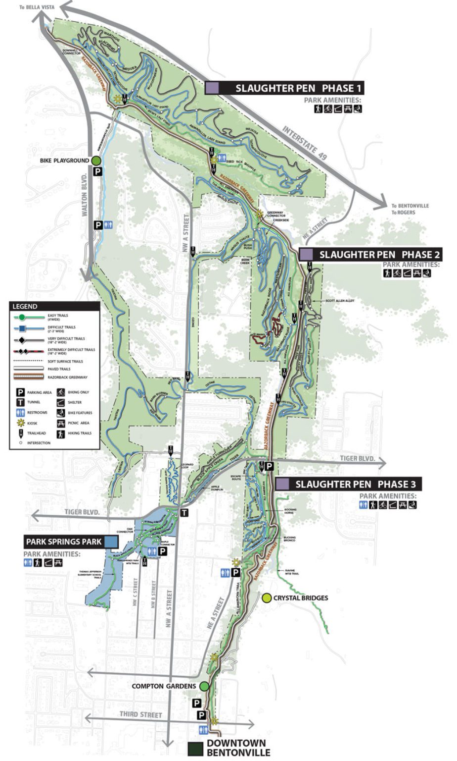 slaughter pen trail map